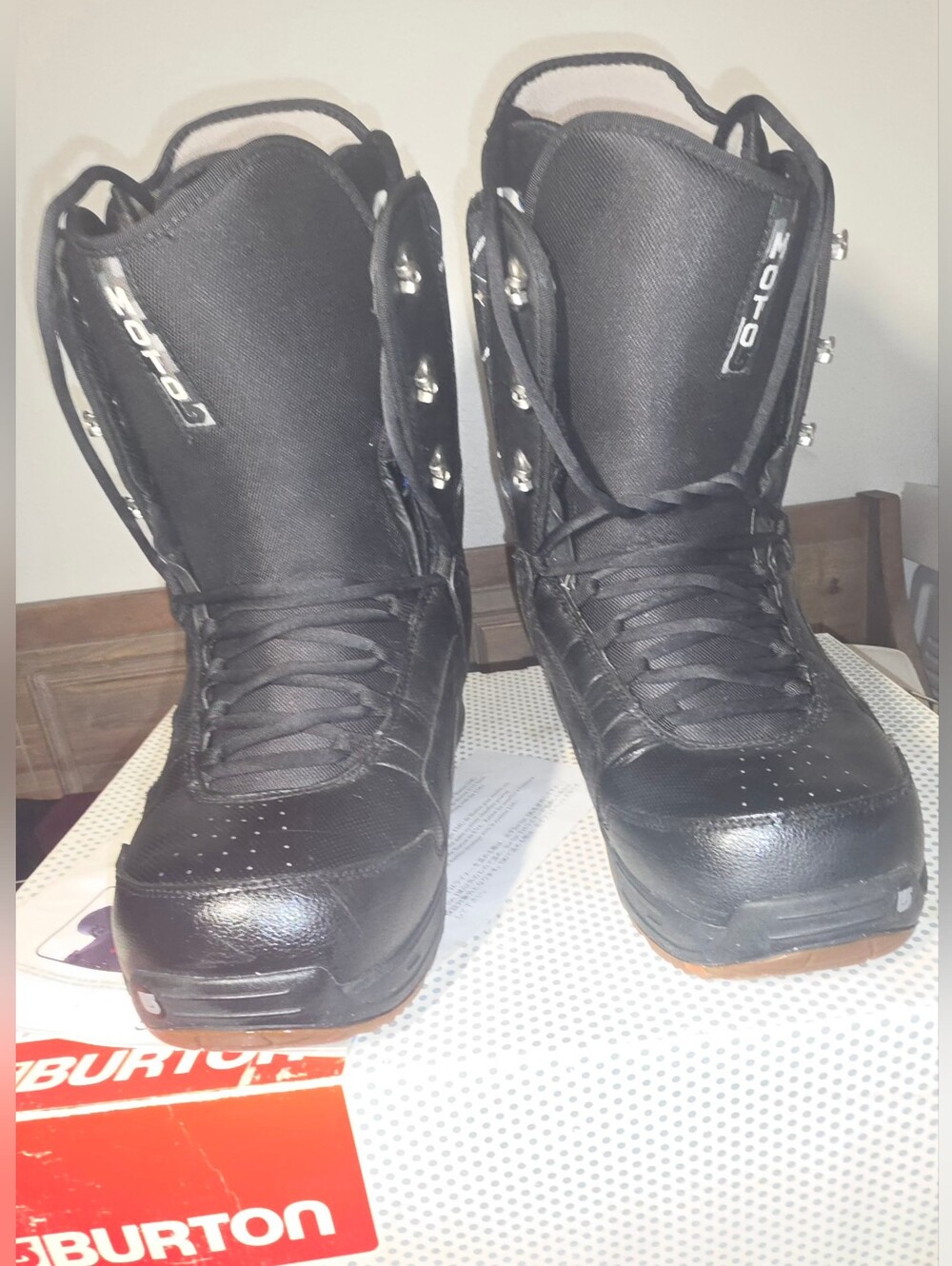Burton Black Snowboard Boots with Gray Accents